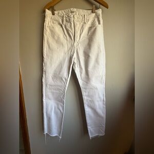 Good American Women's White Straight Leg Jeans